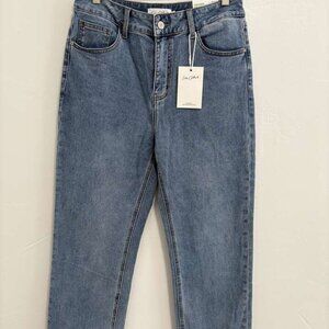 NWT Easy Clothes women's size 30 high waist ankle straight jeans